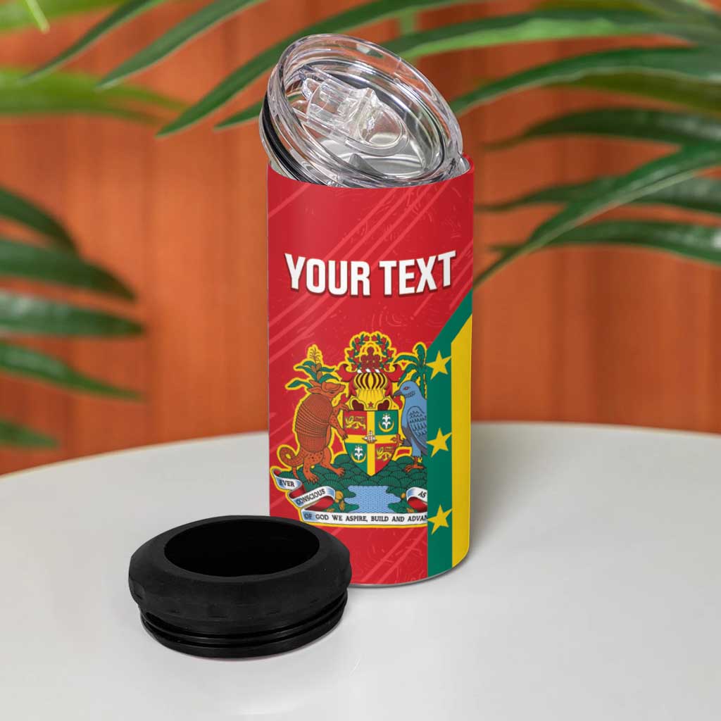 Custom Grenada Cricket 4 in 1 Can Cooler Tumbler 2025 Sporty Style - Wonder Print Shop