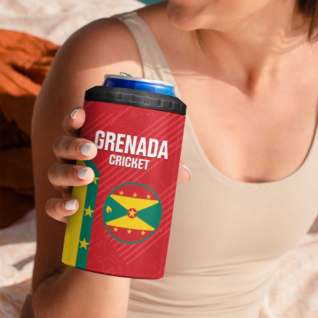 Custom Grenada Cricket 4 in 1 Can Cooler Tumbler 2025 Sporty Style - Wonder Print Shop