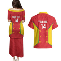 Custom Grenada Cricket Couples Matching Puletasi and Hawaiian Shirt 2025 Sporty Style - Wonder Print Shop