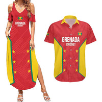 Custom Grenada Cricket Couples Matching Summer Maxi Dress and Hawaiian Shirt 2025 Sporty Style - Wonder Print Shop
