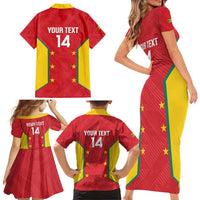Custom Grenada Cricket Family Matching Short Sleeve Bodycon Dress and Hawaiian Shirt 2025 Sporty Style - Wonder Print Shop