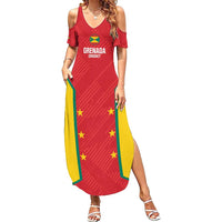 Custom Grenada Cricket Family Matching Summer Maxi Dress and Hawaiian Shirt 2025 Sporty Style - Wonder Print Shop