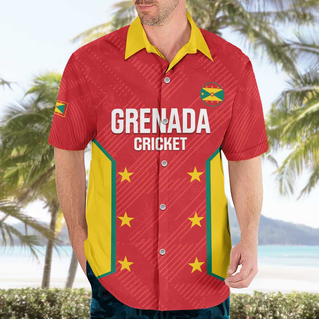 Custom Grenada Cricket Hawaiian Shirt 2025 Sporty Style - Wonder Print Shop