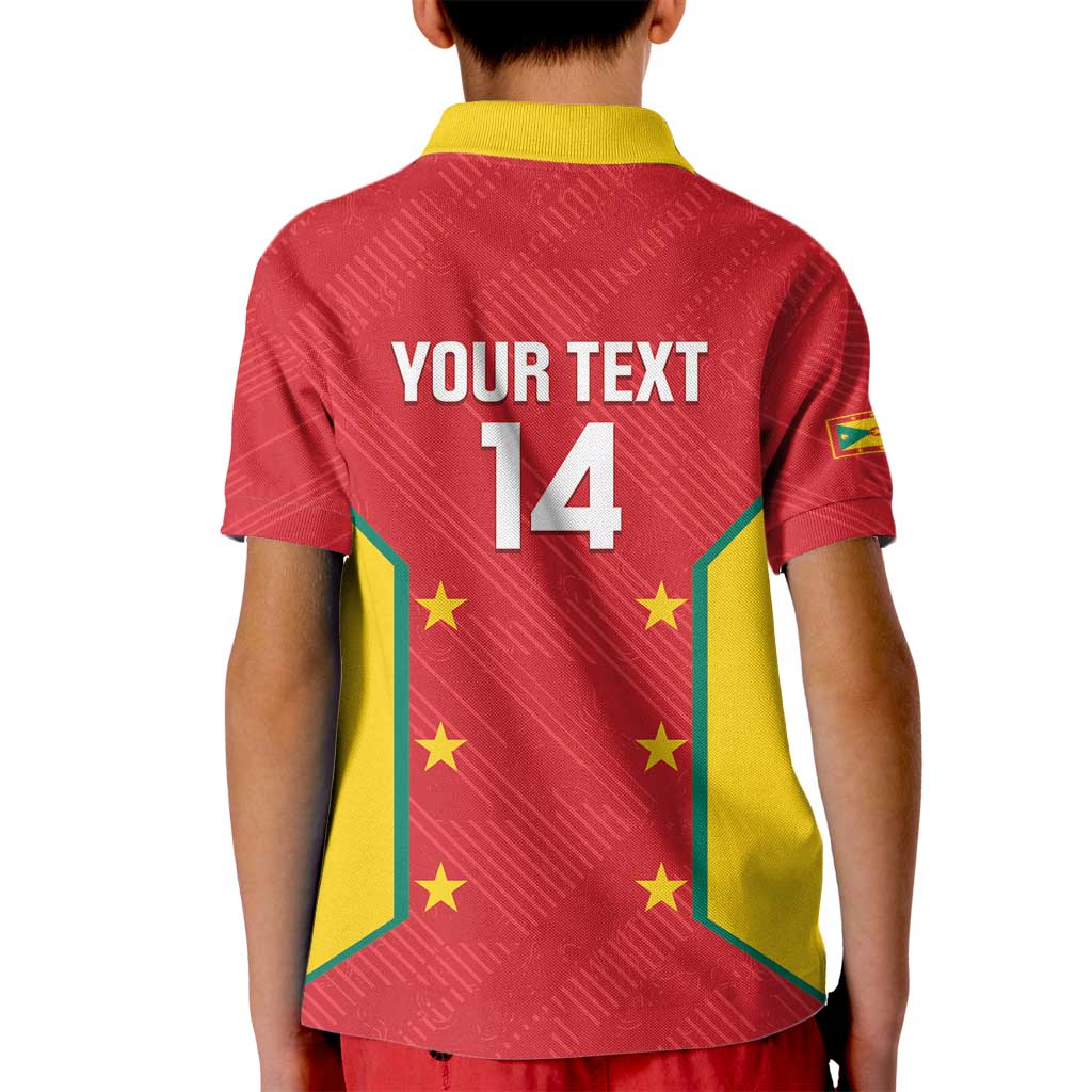 Custom Grenada Cricket Kid Polo Shirt 2025 Sporty Style - Wonder Print Shop