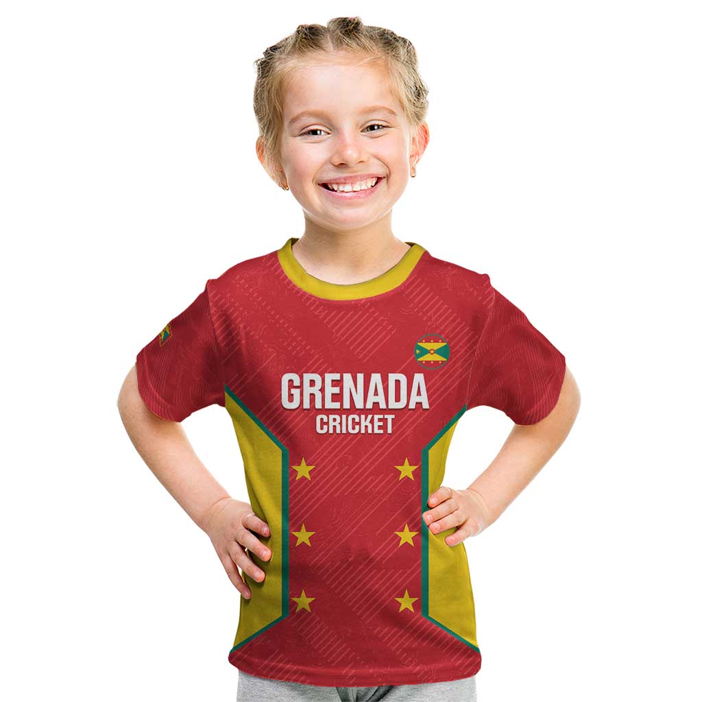Custom Grenada Cricket Kid T Shirt 2025 Sporty Style - Wonder Print Shop