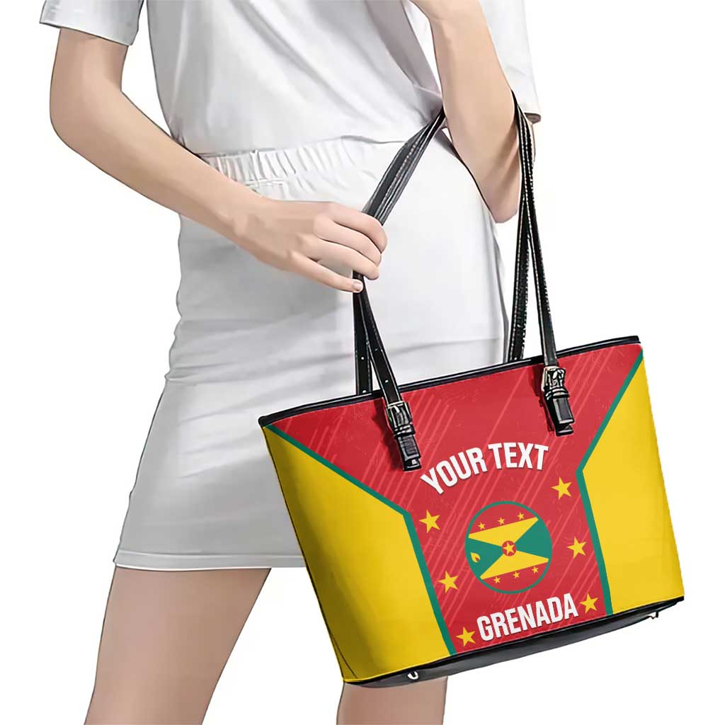 Custom Grenada Cricket Leather Tote Bag 2025 Sporty Style - Wonder Print Shop