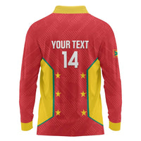 Custom Grenada Cricket Long Sleeve Polo Shirt 2025 Sporty Style - Wonder Print Shop