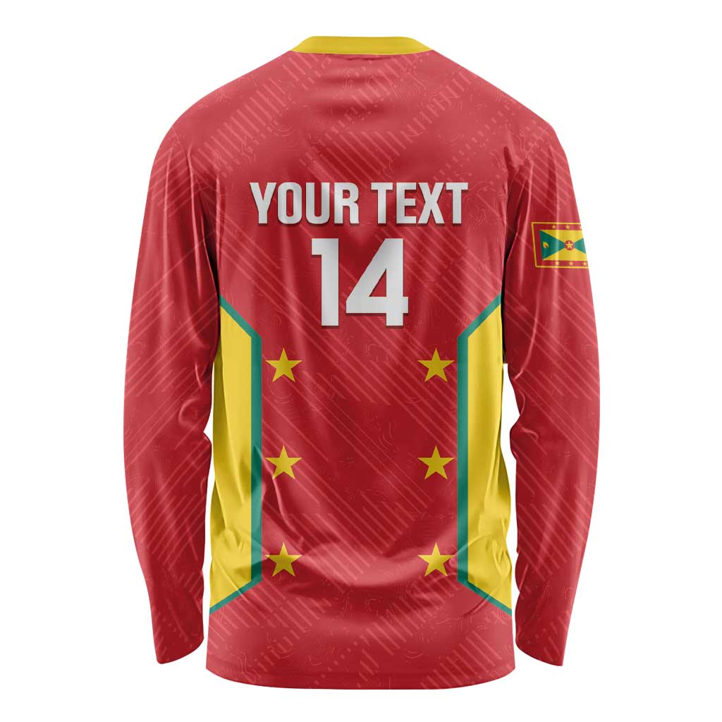 Custom Grenada Cricket Long Sleeve Shirt 2025 Sporty Style - Wonder Print Shop