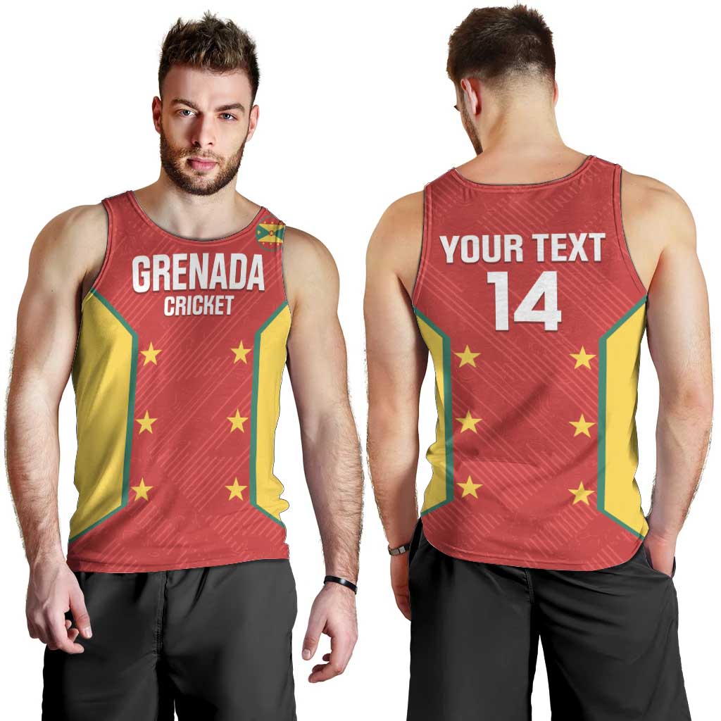 Custom Grenada Cricket Men Tank Top 2025 Sporty Style - Wonder Print Shop