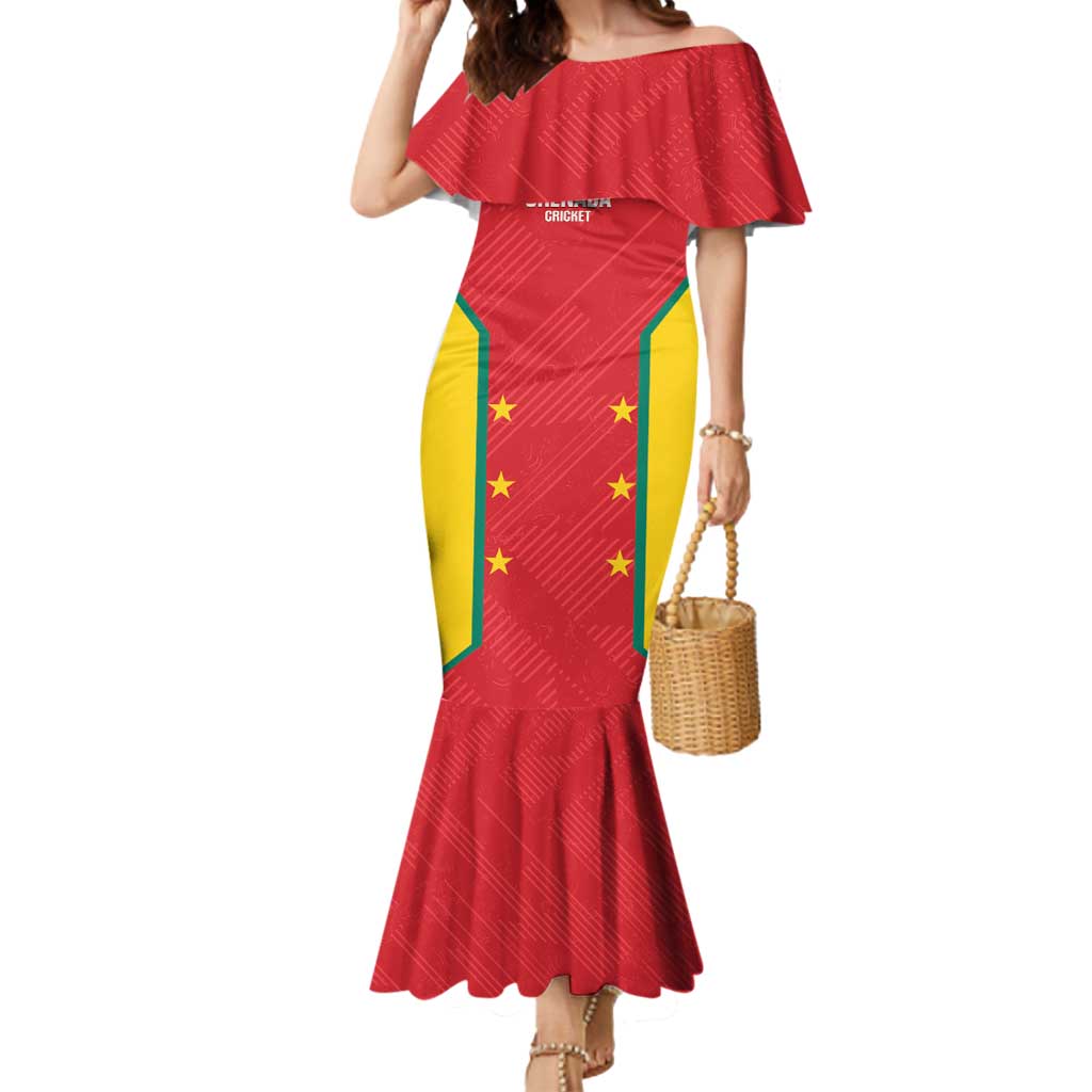 Custom Grenada Cricket Mermaid Dress 2025 Sporty Style - Wonder Print Shop