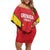 Custom Grenada Cricket Off Shoulder Short Dress 2025 Sporty Style - Wonder Print Shop