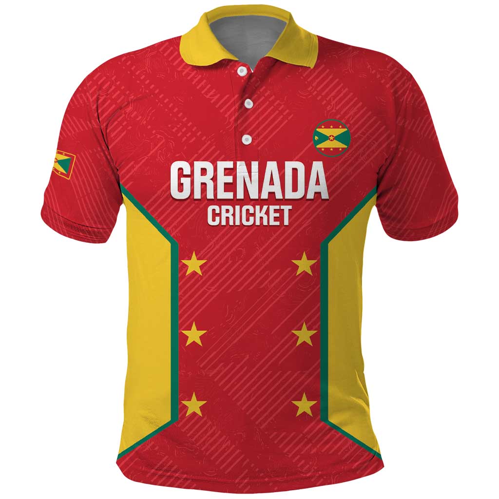 Custom Grenada Cricket Polo Shirt 2025 Sporty Style - Wonder Print Shop