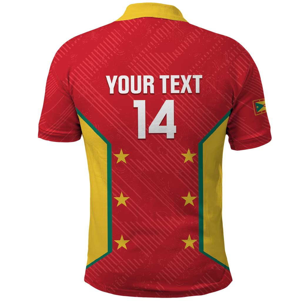 Custom Grenada Cricket Polo Shirt 2025 Sporty Style - Wonder Print Shop