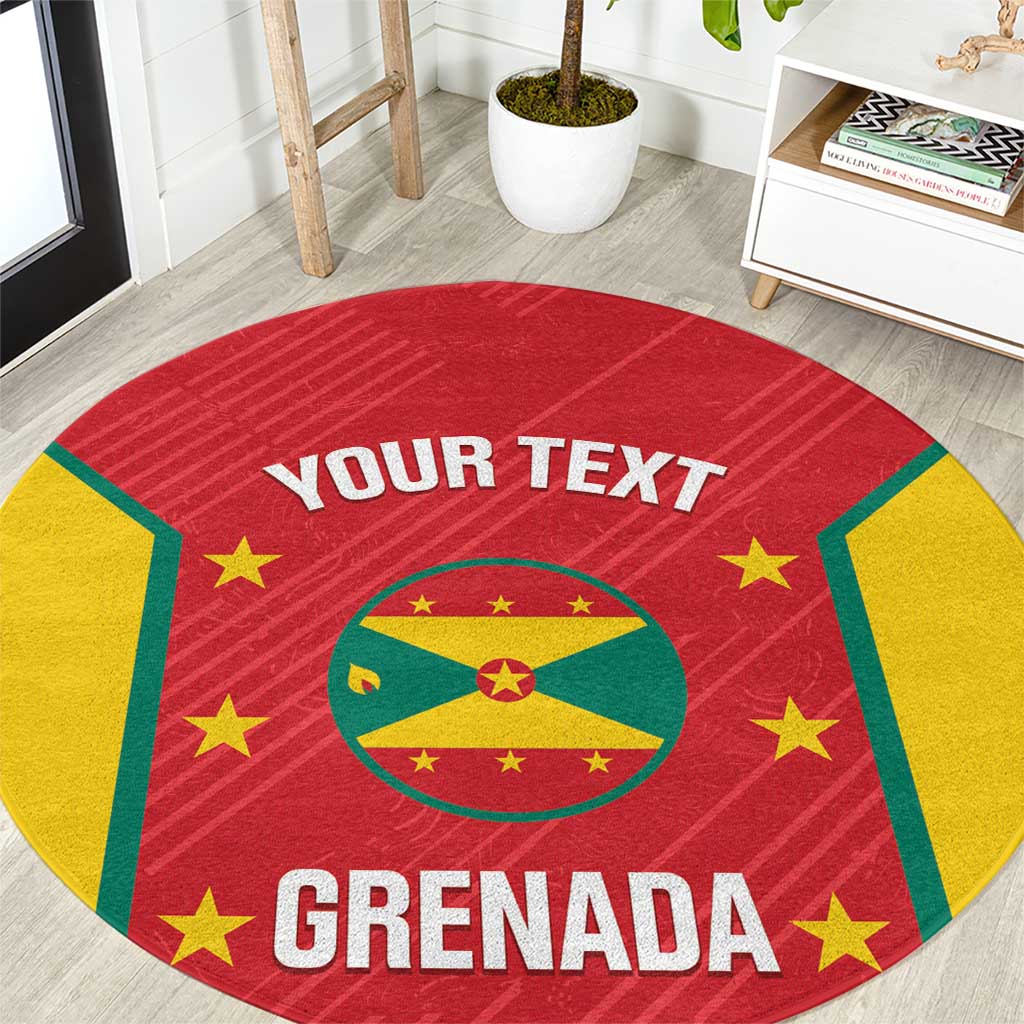 Custom Grenada Cricket Round Carpet 2025 Sporty Style