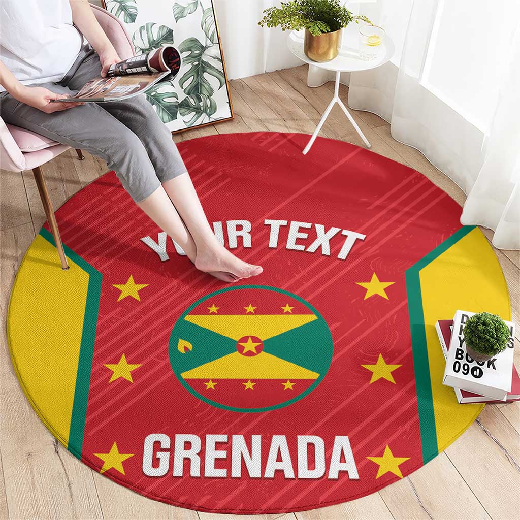 Custom Grenada Cricket Round Carpet 2025 Sporty Style