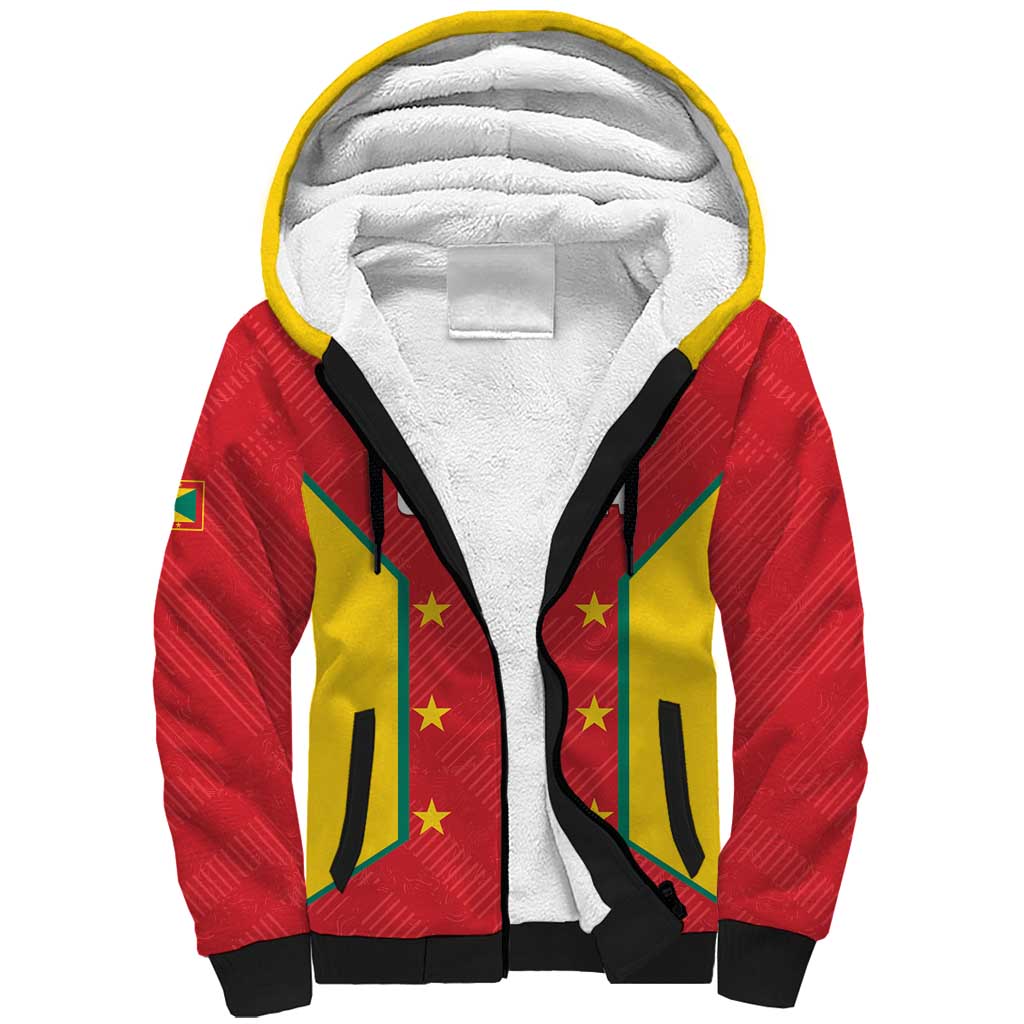 Custom Grenada Cricket Sherpa Hoodie 2025 Sporty Style - Wonder Print Shop