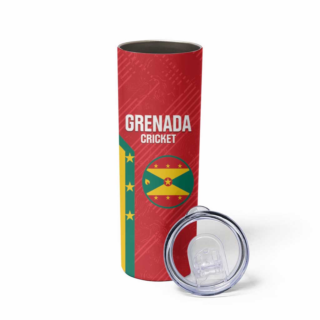 Custom Grenada Cricket Skinny Tumbler 2025 Sporty Style - Wonder Print Shop