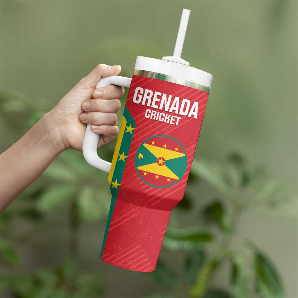 Custom Grenada Cricket Tumbler With Handle 2025 Sporty Style - Wonder Print Shop