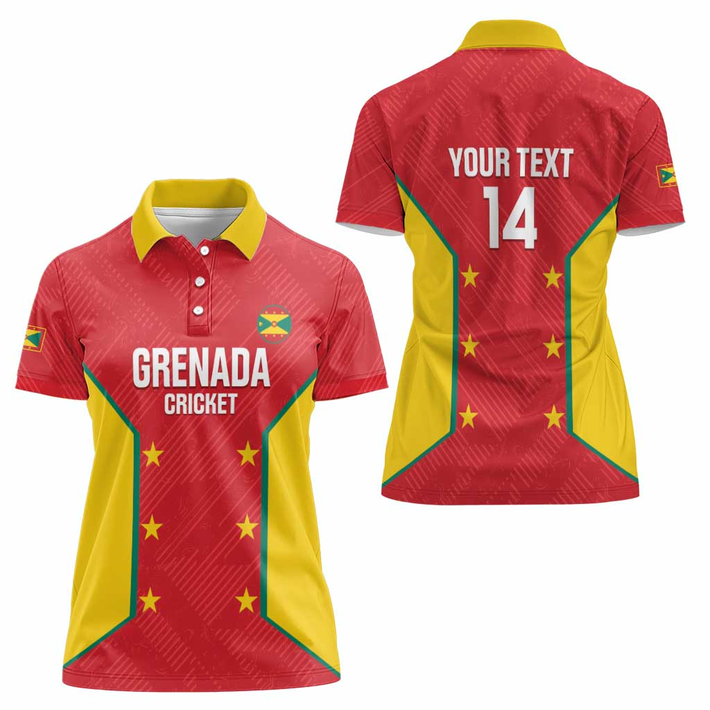 Custom Grenada Cricket Women Polo Shirt 2025 Sporty Style - Wonder Print Shop