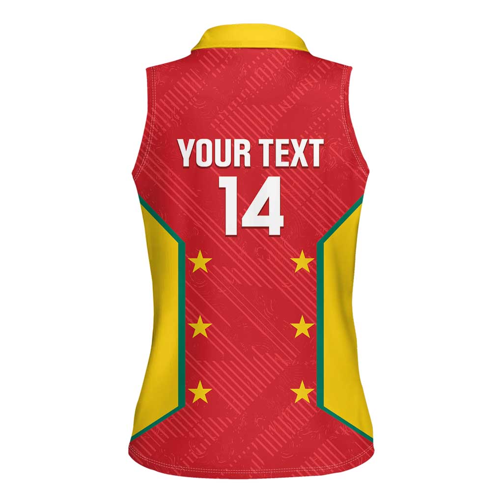 Custom Grenada Cricket Women Sleeveless Polo Shirt 2025 Sporty Style - Wonder Print Shop