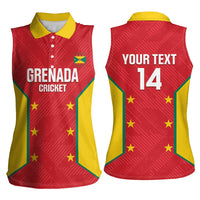 Custom Grenada Cricket Women Sleeveless Polo Shirt 2025 Sporty Style - Wonder Print Shop