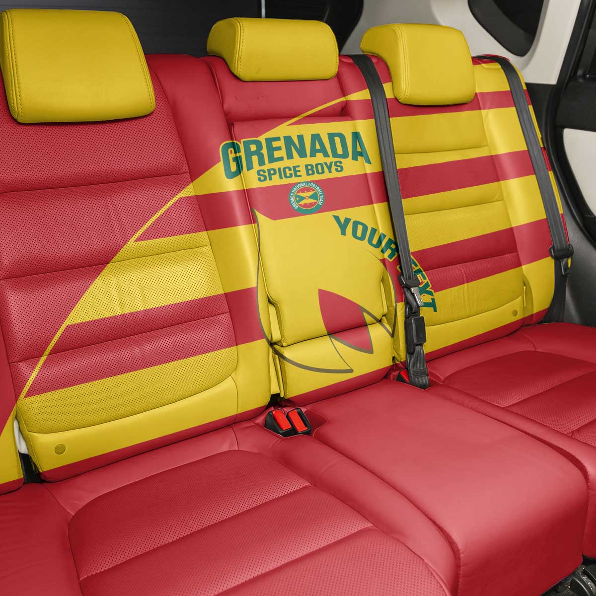 Custom Grenada Football Back Car Seat Cover Go Spice Boys - Wonder Print Shop