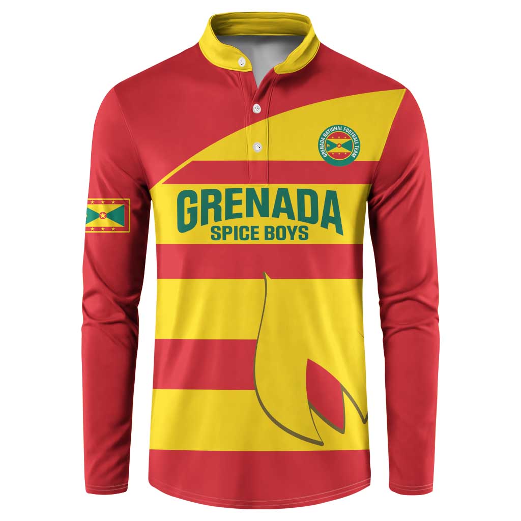 Custom Grenada Football Button Sweatshirt Go Spice Boys - Wonder Print Shop