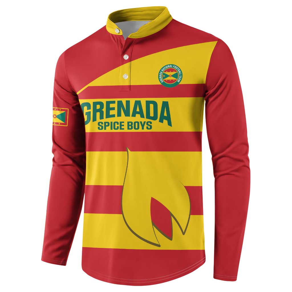 Custom Grenada Football Button Sweatshirt Go Spice Boys - Wonder Print Shop