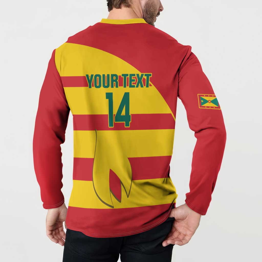 Custom Grenada Football Button Sweatshirt Go Spice Boys - Wonder Print Shop