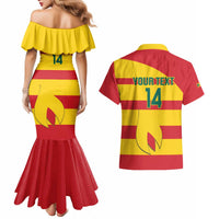 Custom Grenada Football Couples Matching Mermaid Dress and Hawaiian Shirt Go Spice Boys - Wonder Print Shop