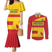 Custom Grenada Football Couples Matching Mermaid Dress and Long Sleeve Button Shirt Go Spice Boys