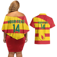 Custom Grenada Football Couples Matching Off Shoulder Short Dress and Hawaiian Shirt Go Spice Boys - Wonder Print Shop