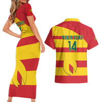 Custom Grenada Football Couples Matching Short Sleeve Bodycon Dress and Hawaiian Shirt Go Spice Boys - Wonder Print Shop