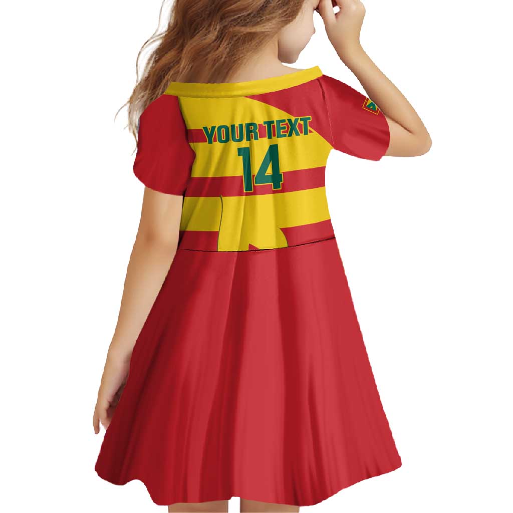 Custom Grenada Football Family Matching Long Sleeve Bodycon Dress and Hawaiian Shirt Go Spice Boys - Wonder Print Shop
