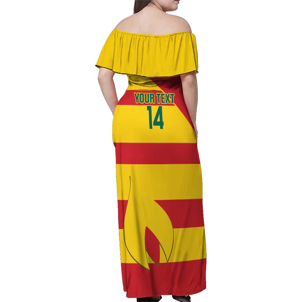 Custom Grenada Football Family Matching Off Shoulder Maxi Dress and Hawaiian Shirt Go Spice Boys - Wonder Print Shop
