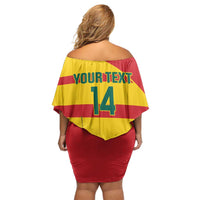 Custom Grenada Football Family Matching Off Shoulder Short Dress and Hawaiian Shirt Go Spice Boys - Wonder Print Shop
