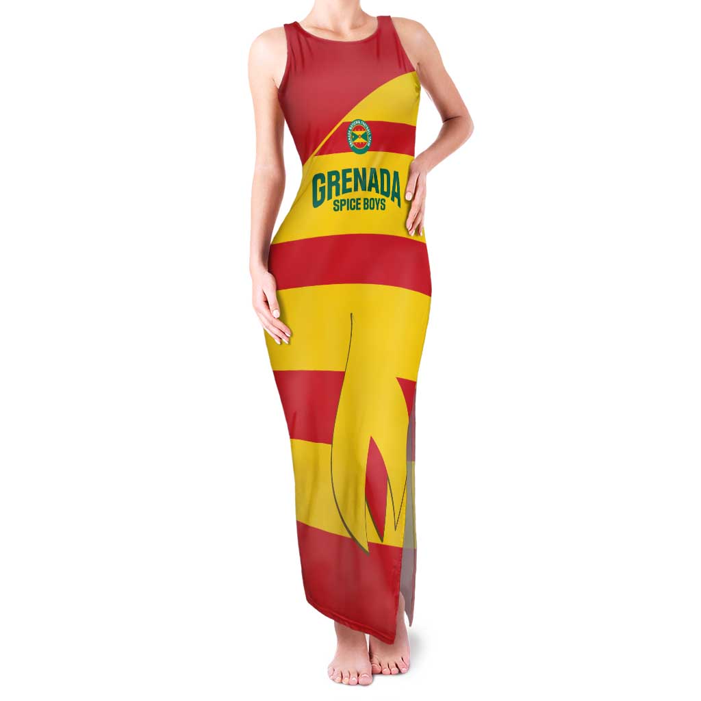 Custom Grenada Football Family Matching Tank Maxi Dress and Hawaiian Shirt Go Spice Boys - Wonder Print Shop