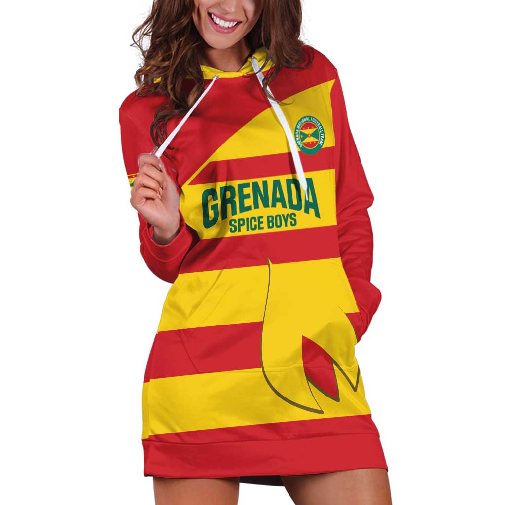 Custom Grenada Football Hoodie Dress Go Spice Boys - Wonder Print Shop