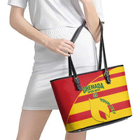 Custom Grenada Football Leather Tote Bag Go Spice Boys - Wonder Print Shop