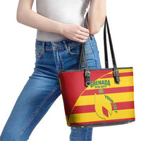 Custom Grenada Football Leather Tote Bag Go Spice Boys - Wonder Print Shop