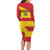 Custom Grenada Football Long Sleeve Bodycon Dress Go Spice Boys - Wonder Print Shop