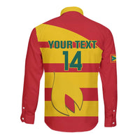 Custom Grenada Football Long Sleeve Button Shirt Go Spice Boys - Wonder Print Shop