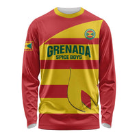 Custom Grenada Football Long Sleeve Shirt Go Spice Boys - Wonder Print Shop