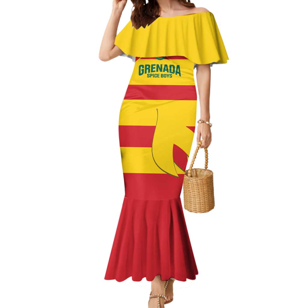 Custom Grenada Football Mermaid Dress Go Spice Boys - Wonder Print Shop