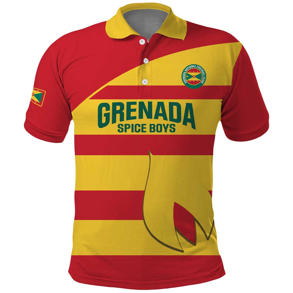 Custom Grenada Football Polo Shirt Go Spice Boys - Wonder Print Shop