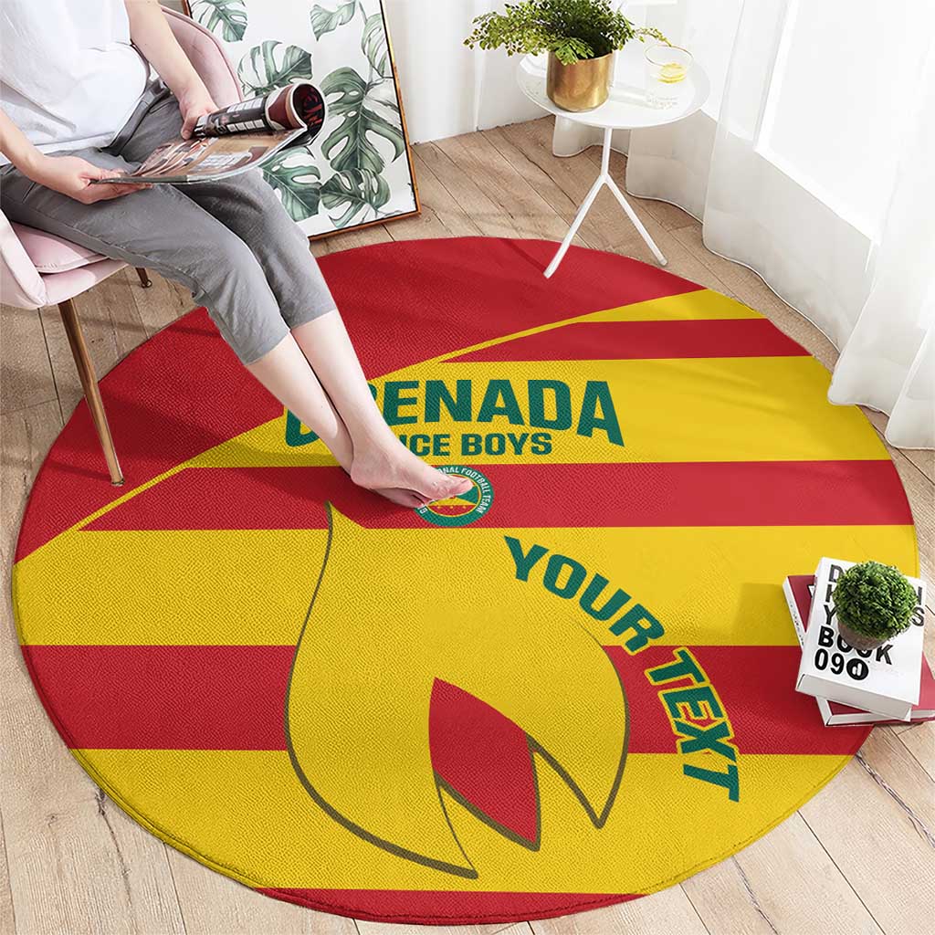 Custom Grenada Football Round Carpet Go Spice Boys