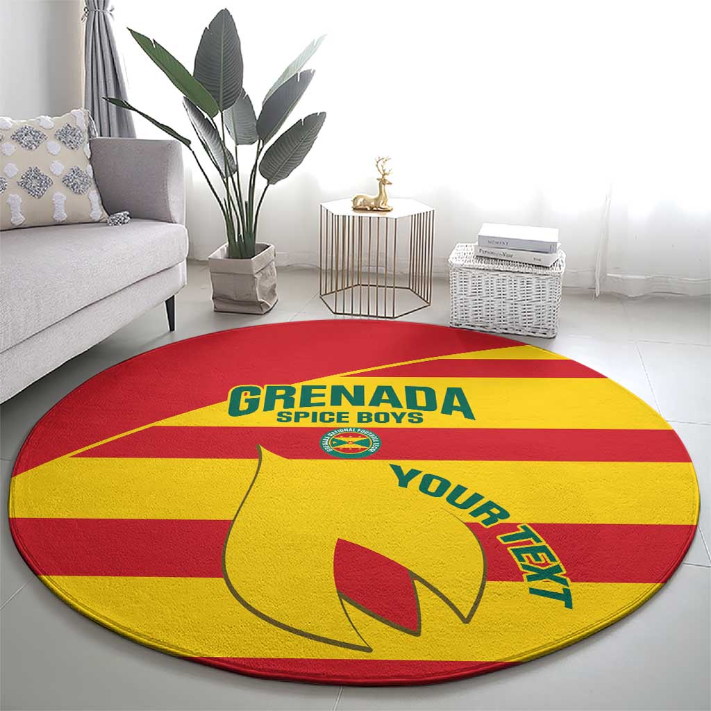Custom Grenada Football Round Carpet Go Spice Boys
