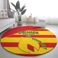 Custom Grenada Football Round Carpet Go Spice Boys