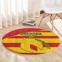 Custom Grenada Football Round Carpet Go Spice Boys