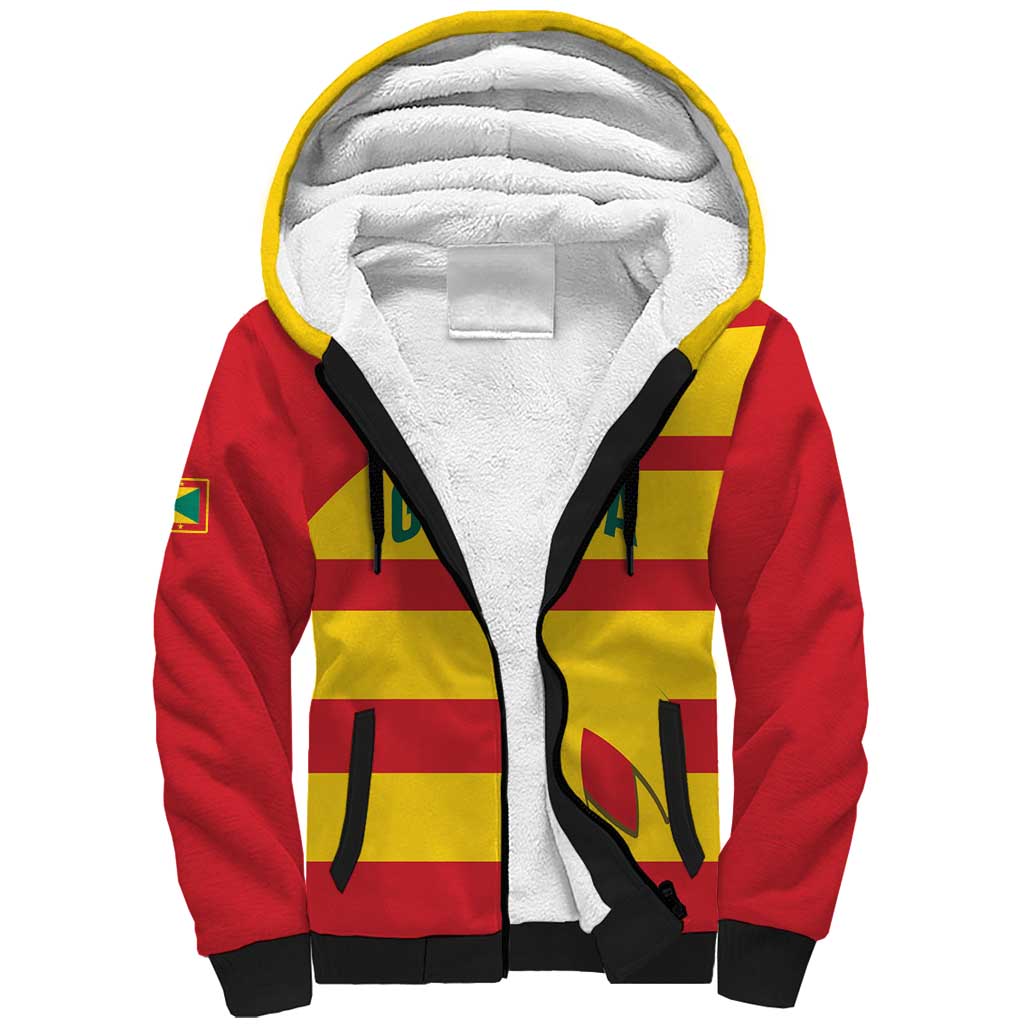 Custom Grenada Football Sherpa Hoodie Go Spice Boys - Wonder Print Shop